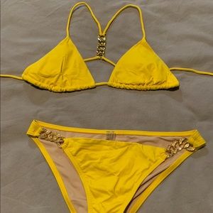 Victoria’s Secret yellow bathing suit